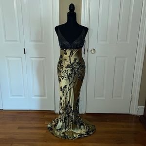 Formal dress. Black and gold. New with tags.